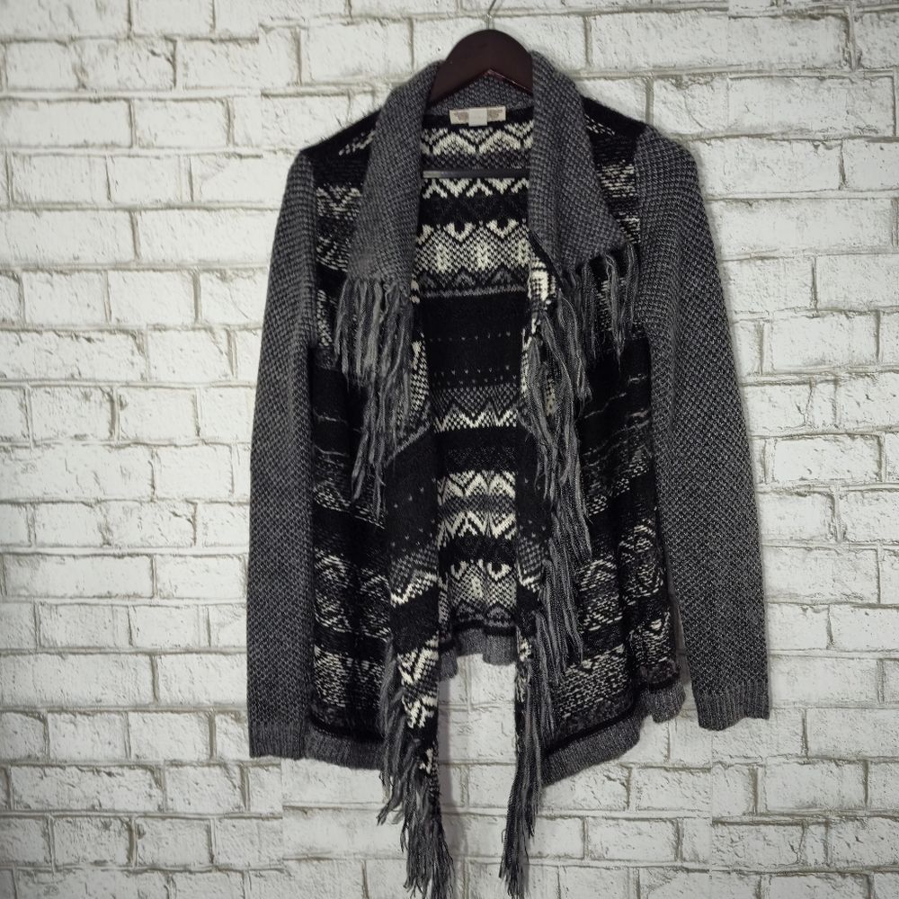 Vintage America fringe sweater cardigan